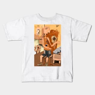 Piano Player Kids T-Shirt